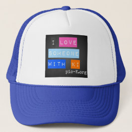 Jag kärlek någon med ki hat keps