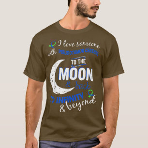 Jag Kärlek någon med Pseudotumor Cerebri Grönt Blu T Shirt