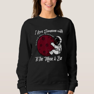 Jag Kärlek någon med sicklecellsjukdom till moon T Shirt