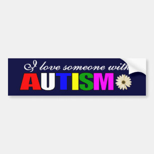 Jag kärlek någon som har autism bildekal