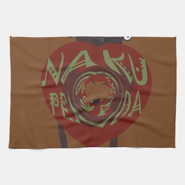 Jag kärlek! Nakupenda Sana Kökshandduk (Horisontell)