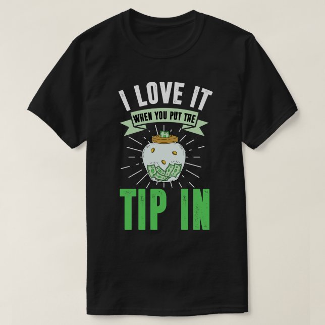 Jag Kärlek när du lägger in tipset T Shirt (Design framsida)