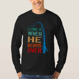 Jag Kärlek när han satsar över Vintagen av fisketr T Shirt