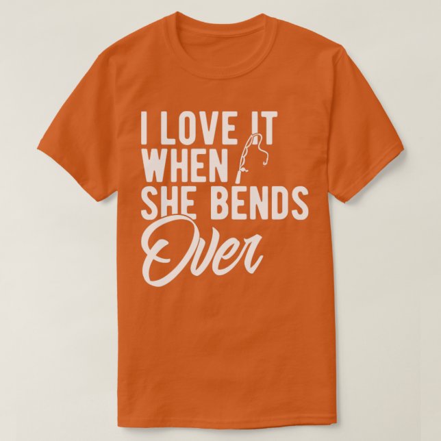 Jag Kärlek när hon böjer över 14 T Shirt (Design framsida)