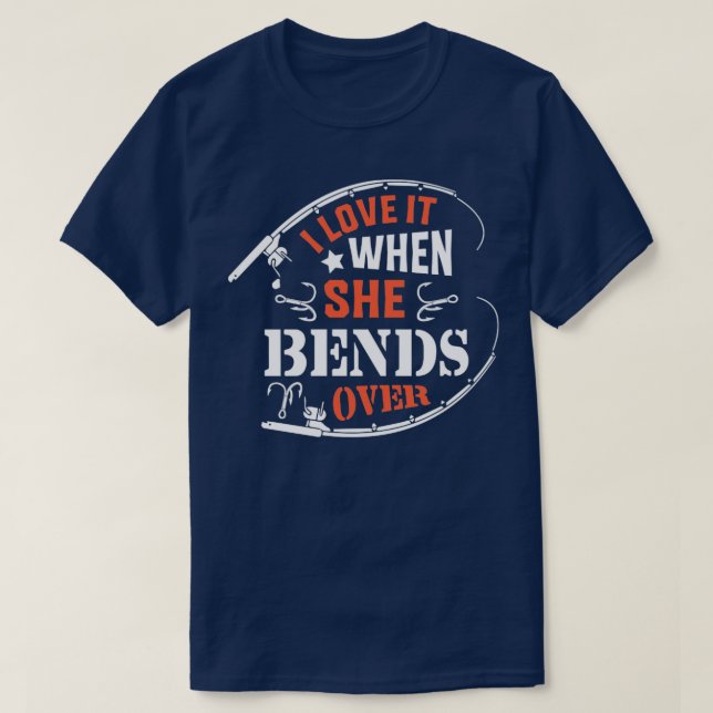 Jag Kärlek när hon böjer över 35 T Shirt (Design framsida)