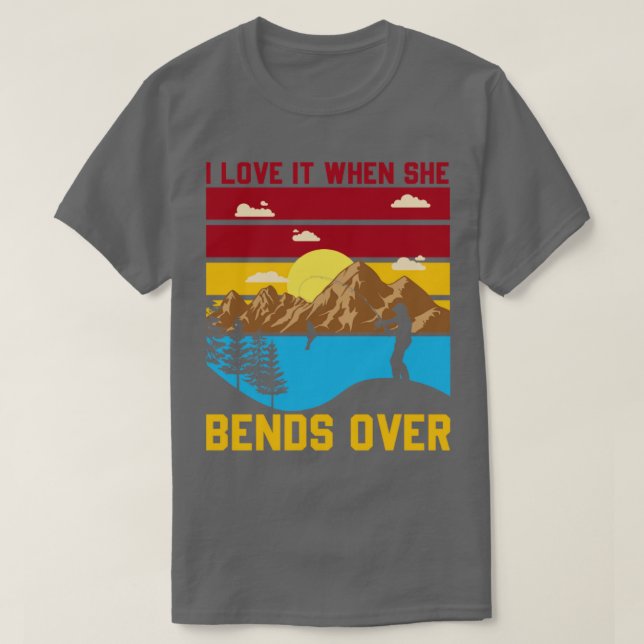 Jag Kärlek när hon böjer över 3 T Shirt (Design framsida)