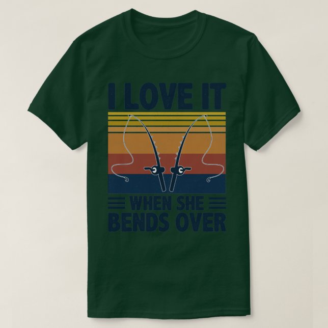 Jag Kärlek när hon böjer över 51 T Shirt (Design framsida)