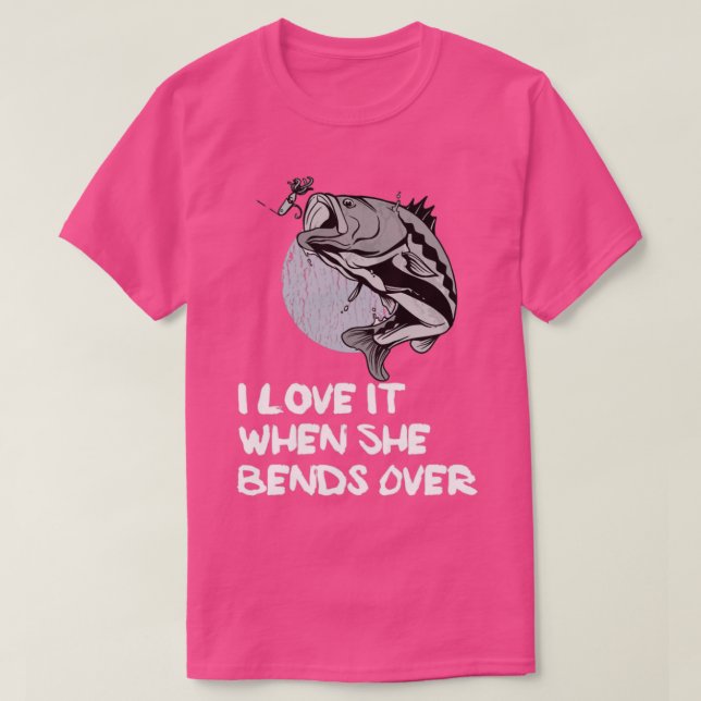 Jag kärlek när hon böjer över 73 t shirt (Design framsida)