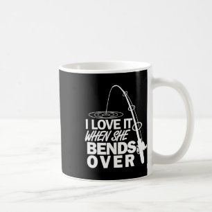 Jag Kärlek när hon böjer över - roligt fiske Kaffemugg