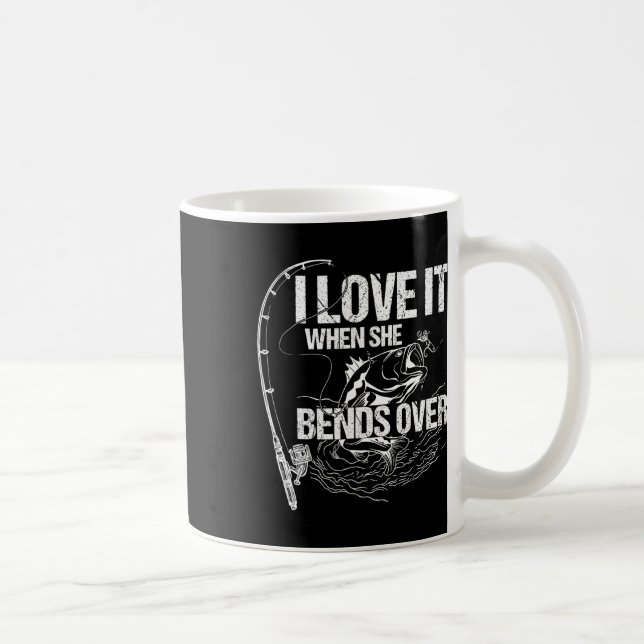 Jag Kärlek när hon böjer sig över Kaffemugg (Höger)