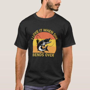 Jag Kärlek när hon böjer sig över T Shirt