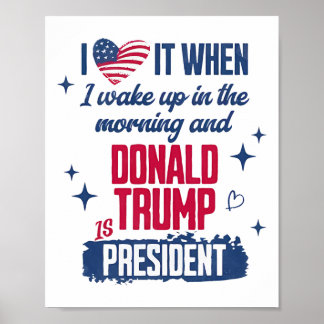 Jag Kärlek när jag vaknade på morgonen och Donald  Poster