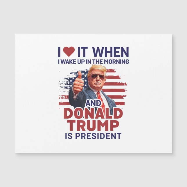 Jag Kärlek när jag vaknar upp och trumpar är presi (Framsida)