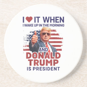 Jag Kärlek när jag vaknar upp och trumpar är presi Underlägg