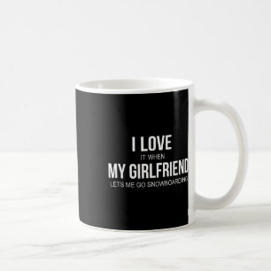Jag Kärlek när min flickvän låter mig gå nu. Kaffemugg