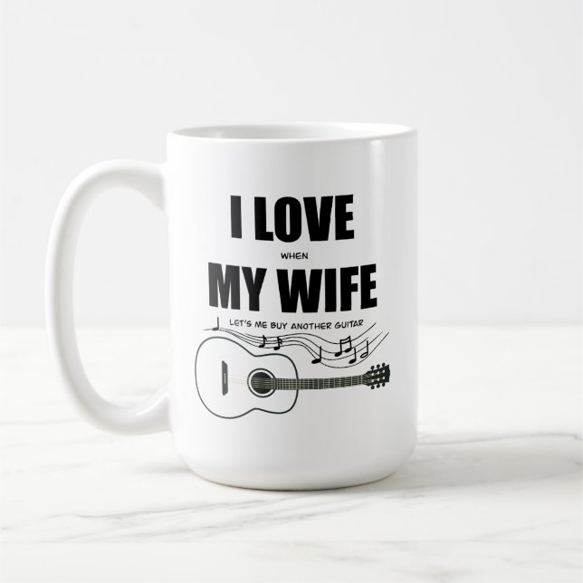 Jag Kärlek när min fru Låt oss mig köpa en annan g Kaffemugg (Vänster)