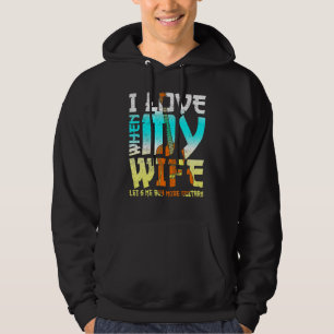 Jag Kärlek när min fru låter mig köpa fler gitarre Hoodie