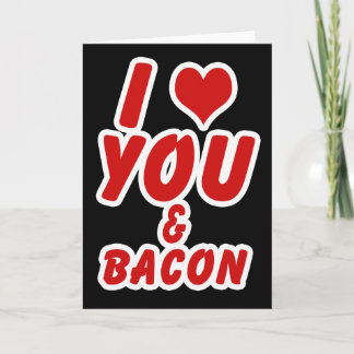 Jag Kärlek och Bacon Kort