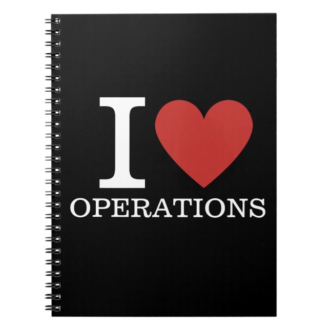 Jag ❤️ Kärlek-operationer - Operations-avdelningen Anteckningsbok (Framsidan)