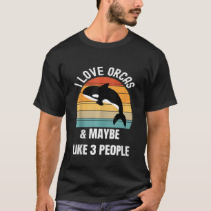 Jag kärlek orcas och kanske som tre människor Tank T Shirt