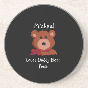Jag Kärlek pappa Bear Best Personlig Underlägg