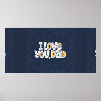 Jag kärlek, pappa. Lättcitattecken på kalendern Poster
