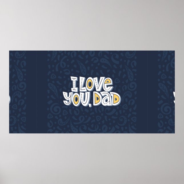 Jag kärlek, pappa. Lättcitattecken på kalendern Poster (Framsidan)