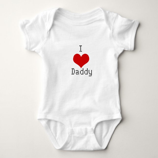 Jag kärlek pappa Onsie T-shirt (Framsida)