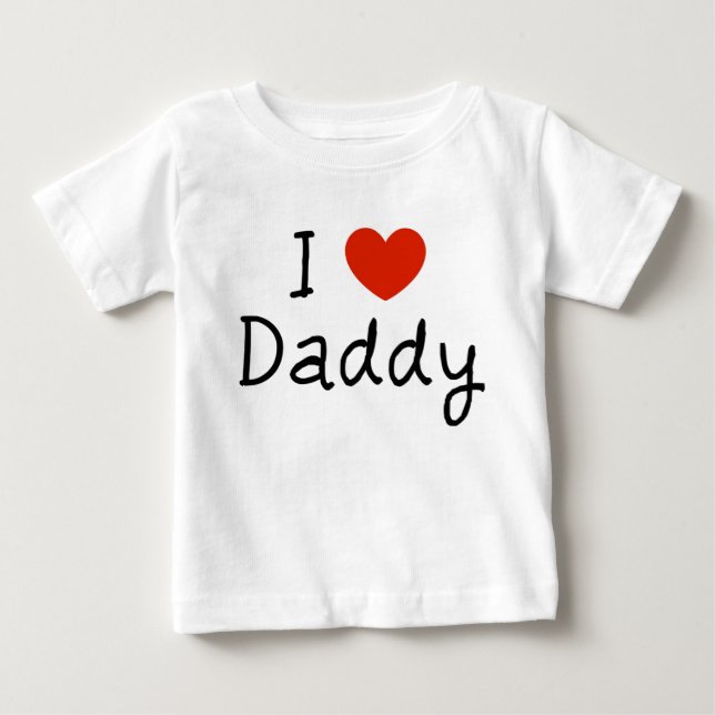 Jag Kärlek pappa, söt baby Tee (Framsida)