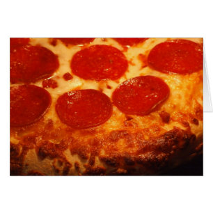 Jag Kärlek Pizza och du Hälsningskort
