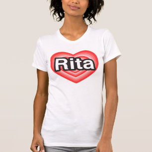 Jag kärlek Rita. Jag kärlek du Rita. Hjärta T Shirt