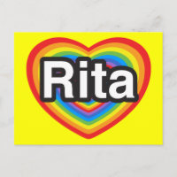 Jag kärlek Rita. Jag kärlek du Rita. Hjärta