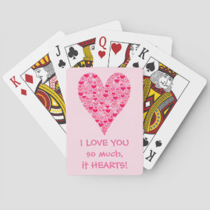 Jag kärlek så mycket att det hjärtar Tiny Hearts B Casinokort