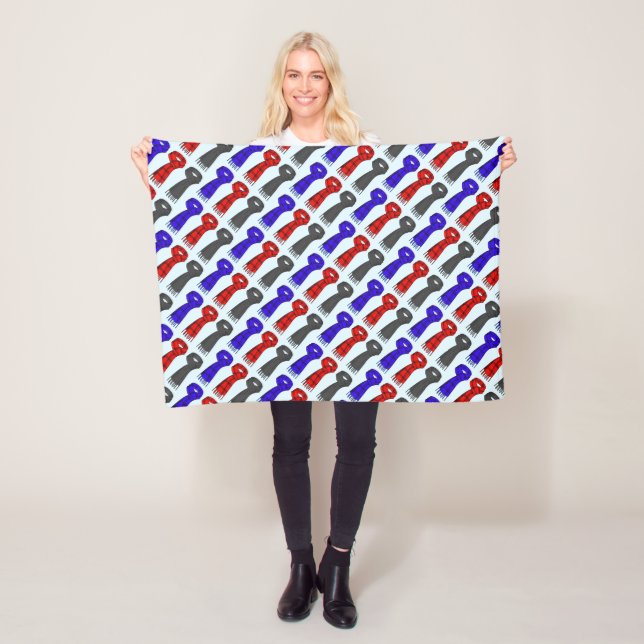 Jag Kärlek Scarves! Fleecefilt (På plats)
