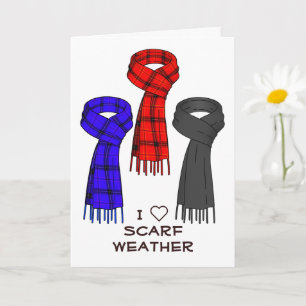 Jag Kärlek Scarves! Kort