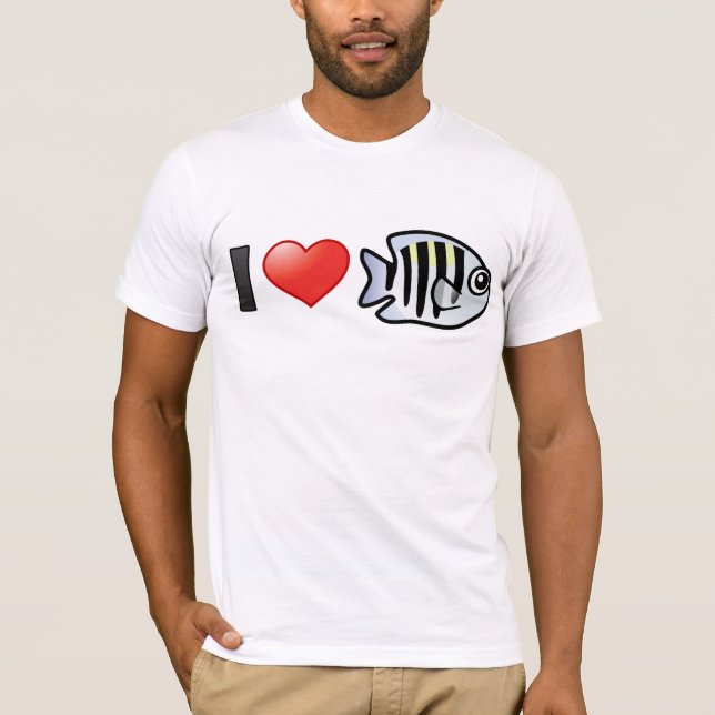 Jag Kärlek sergeant Major Tee Shirt (Framsida)