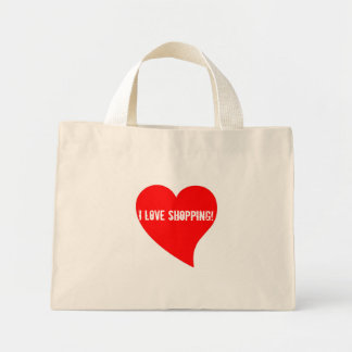 Jag Kärlek shoppar! Blommigt Bag Mini Tygkasse