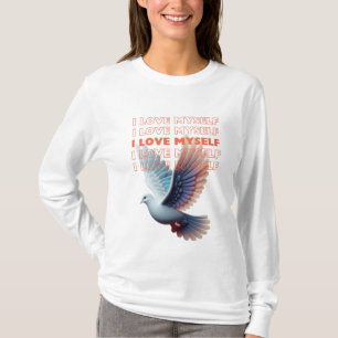 Jag kärlek själv ett citat t shirt