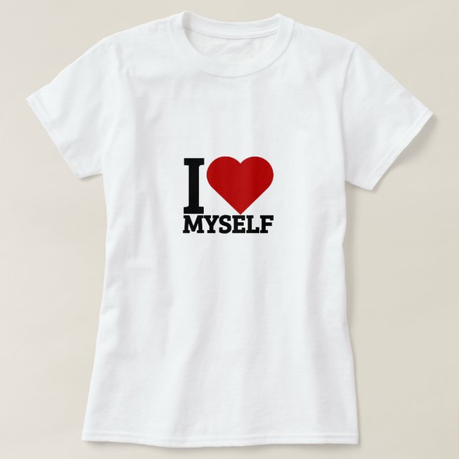 Jag kärlek själv t shirt (Design framsida)