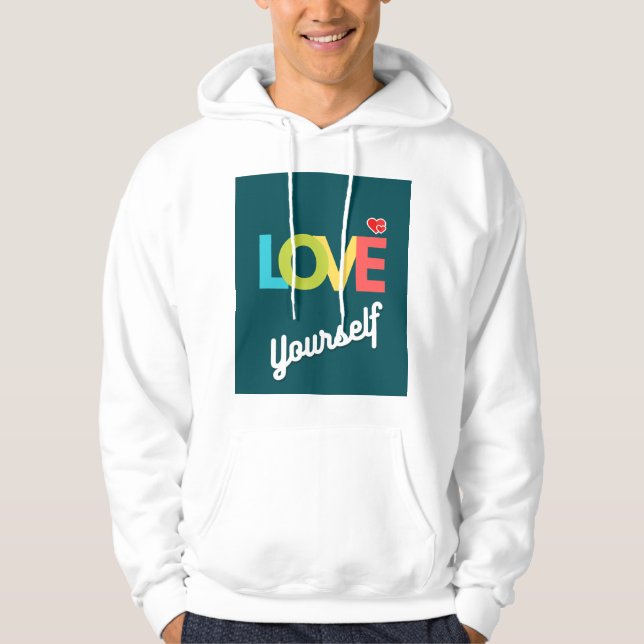 Jag kärlek själviskt utformar det bästa och vackra hoodie (Framsida)
