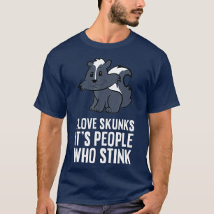 Jag Kärlek Skunks folk som stirrar T Shirt