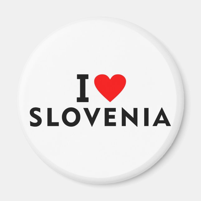 Jag kärlek Slovenien land gillar hjärtreseturism Magnet (Framsidan)