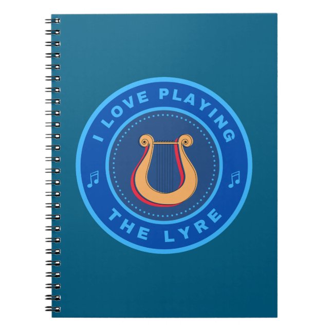 Jag kärlek spelar Lyre Anteckningsbok (Framsidan)