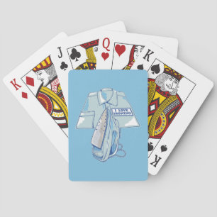 Jag kärlek stryker lustig järn casinokort