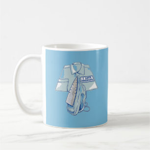 Jag kärlek stryker lustig järn kaffemugg