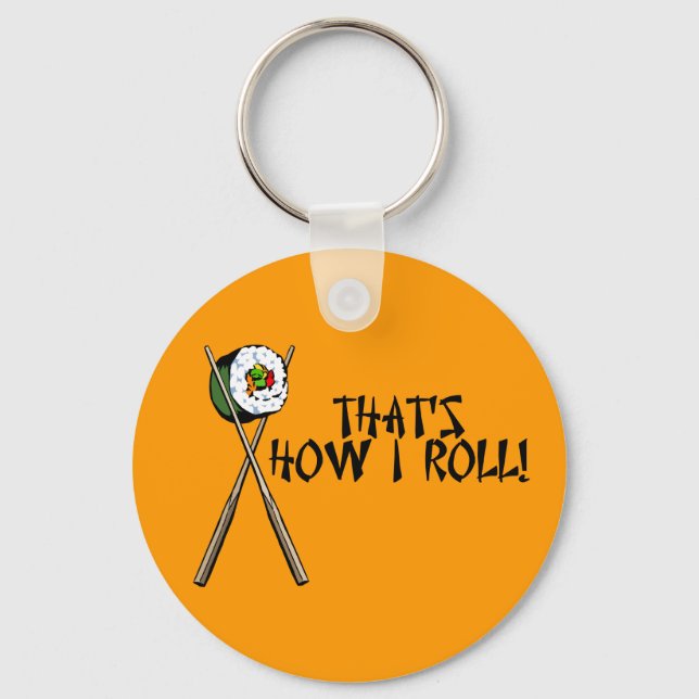 Jag kärlek Sushi! Nyckelring (Framsida)