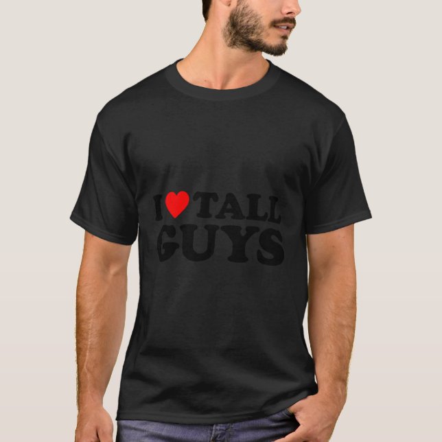 Jag Kärlek Tall-killar T Shirt (Framsida)