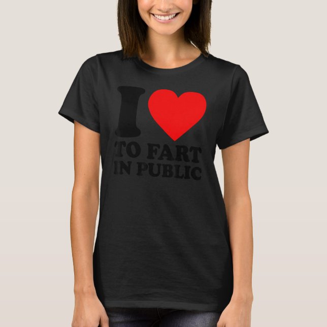 Jag Kärlek till allmänheten T Shirt (Framsida)