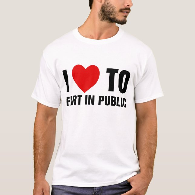 Jag Kärlek till allmänheten T Shirt (Framsida)