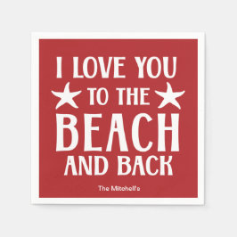Jag Kärlek till Beach och Back - Sommarens kustlin Pappersservett
